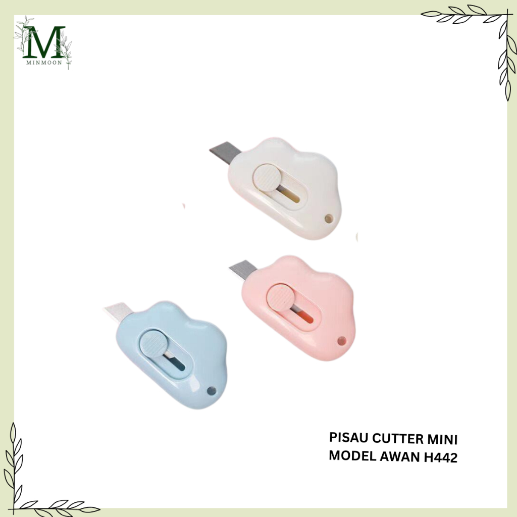 

MINMOON - PISAU CUTTER MINI MODEL AWAN H442 ALAT BANTU POTONG KERTAS