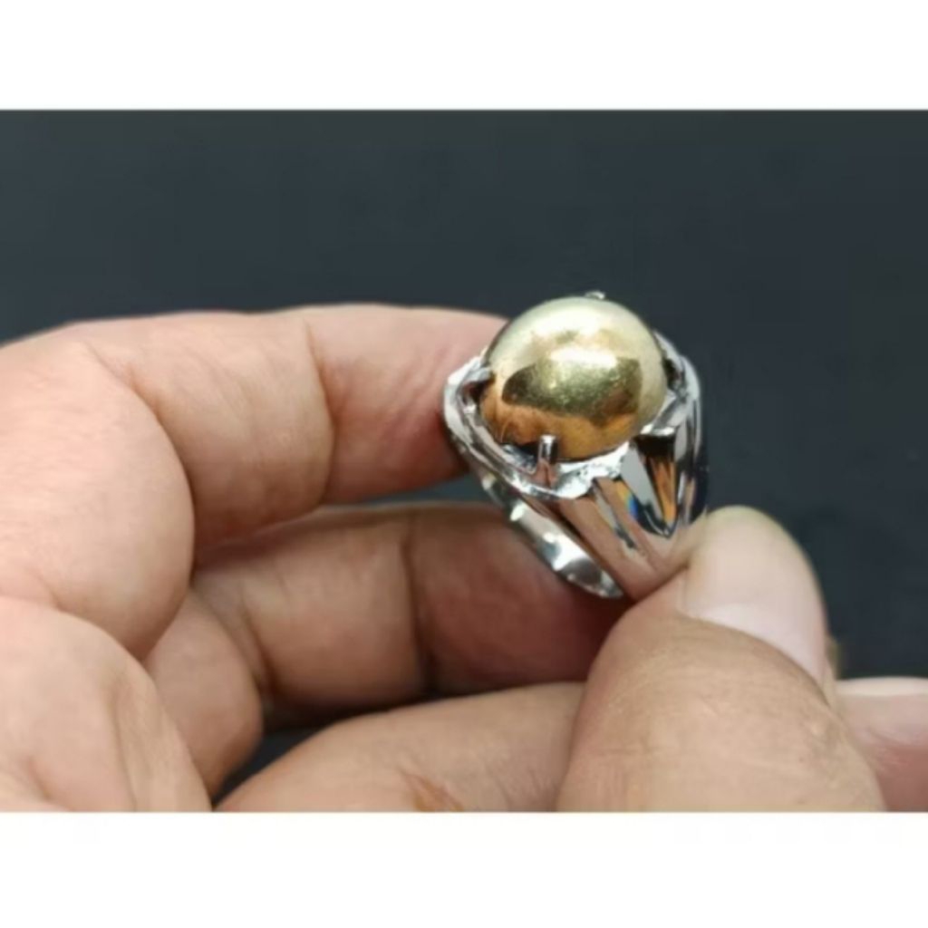 Cincin Batu Badar emas Nempel magnet