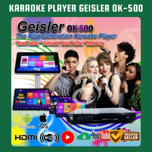 KARAOKE PLAYER GEISLER OK-500 SMART YOUTUBE ORIGINAL OK 500 GARANSI RESMI