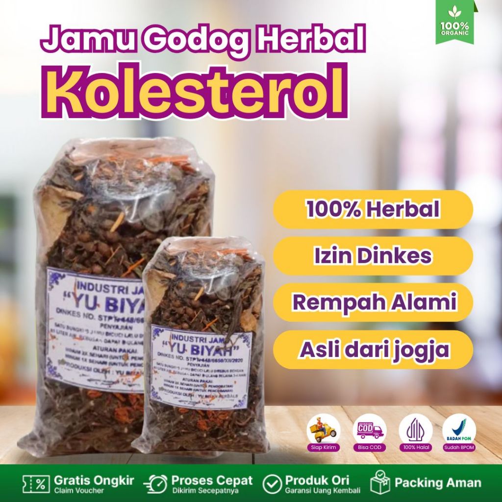 

Yu Biyan Herbal Godog Jogja Jamu Godog Rebus Kolesterol Tinggi 100% Organik Rempah Alami Izin Dinkes Asli dari Jogja