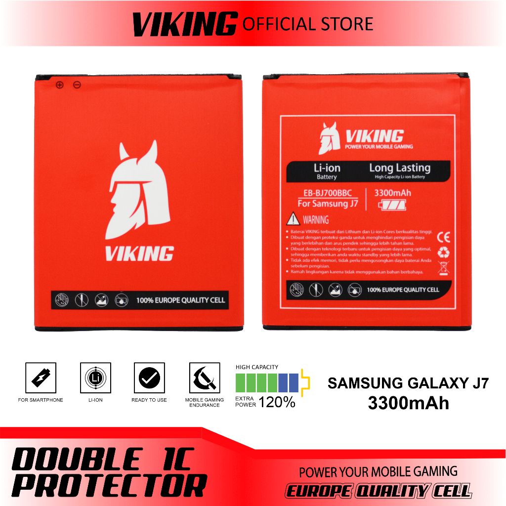 VIKING Baterai Samsung Galaxy J7 Core J701 Double Power