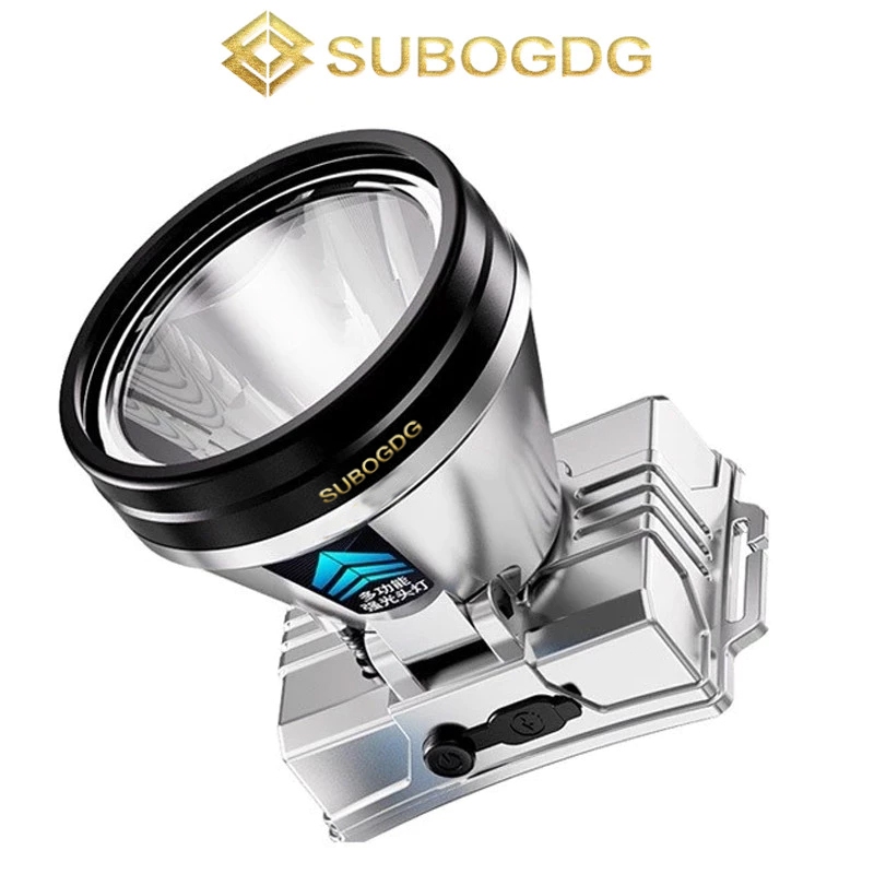 SUBOGDG - Diterangi selama 300 jam Sangat terangSenter Cas Super Terang Kepala Anti Air Jarak Jauh 5
