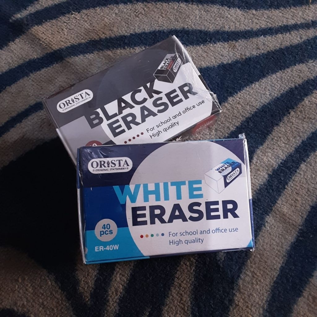 

White eraser orista /penghapus/setip isi 40pcs