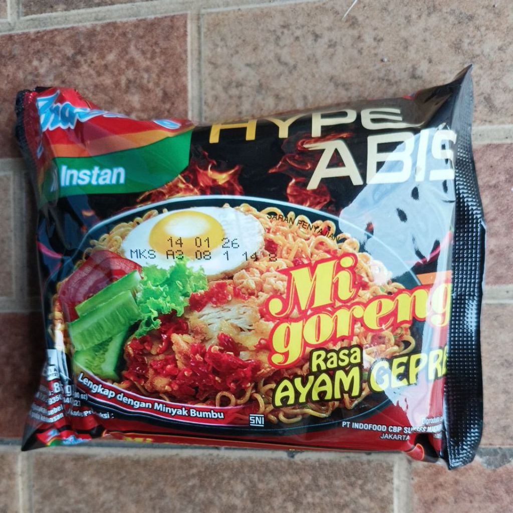 

Indomie goreng ayam geprek 85gr