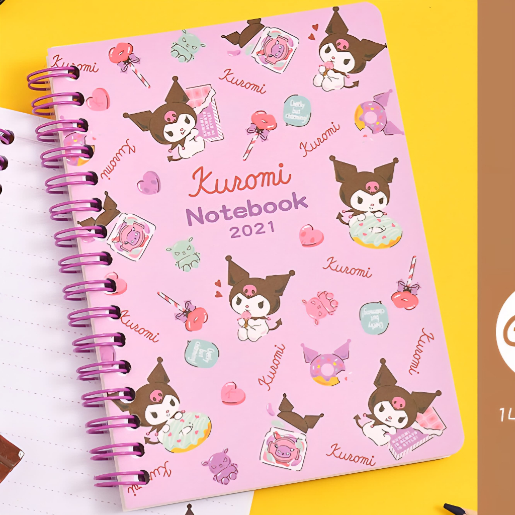 

A6 Notebook Small Sanrio Friends Ring Notebook Journal Notebook Buku Tulis Mini Binder Diary