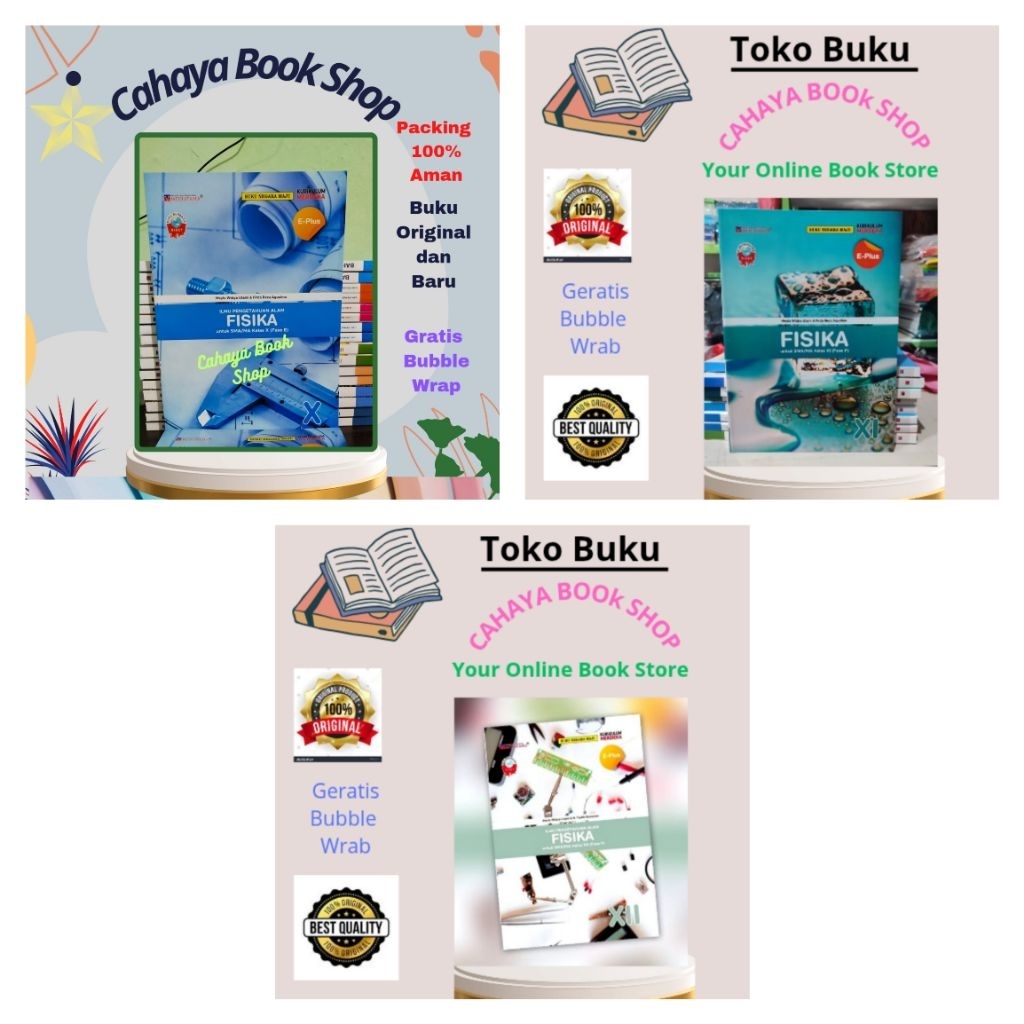 Buku E - Plus  Fisika Kelas 10,11,12 SMA Kurikulum Merdeka Mediatama