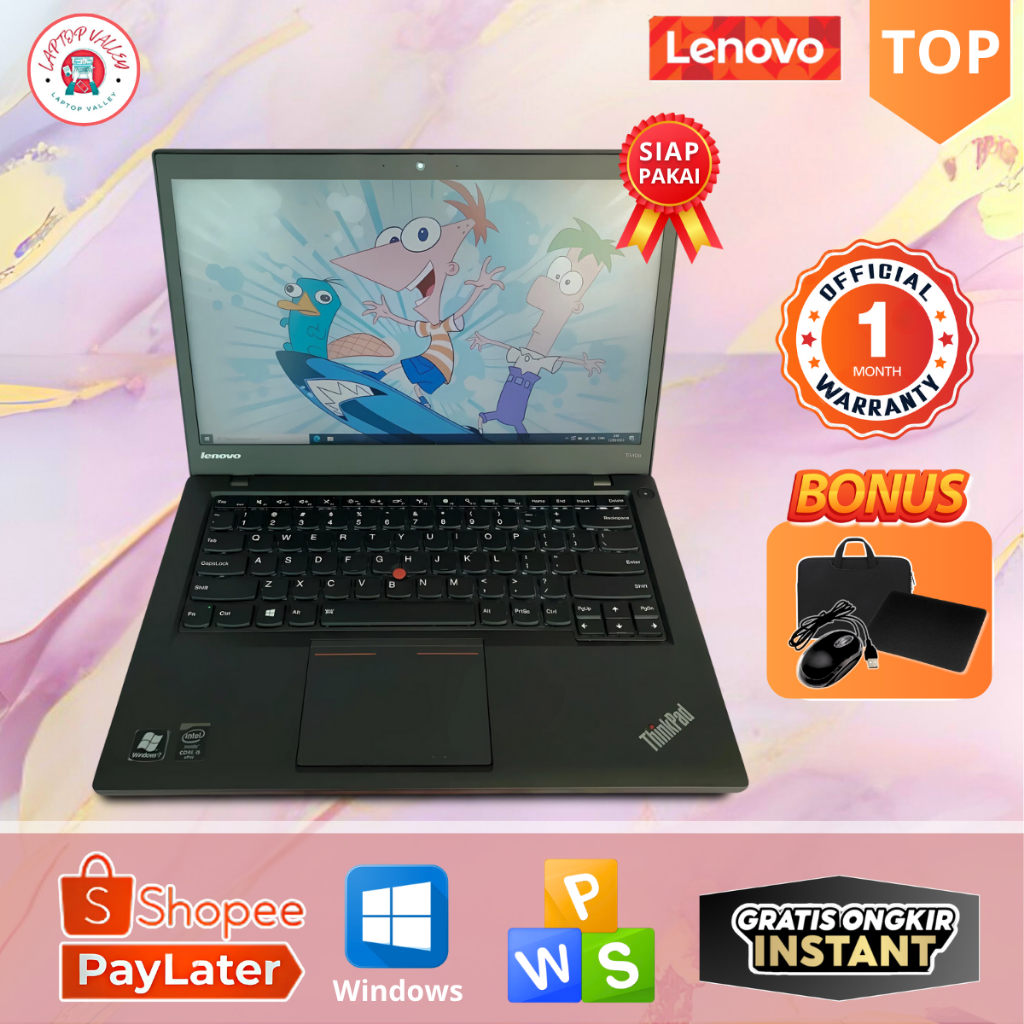 LAPTOP LENOVO THINKPAD T440/T440S/T440P CORE i5/i7 GEN 4 - LAYAR 14 INCH - MURAH BERKUALITAS DAN BER