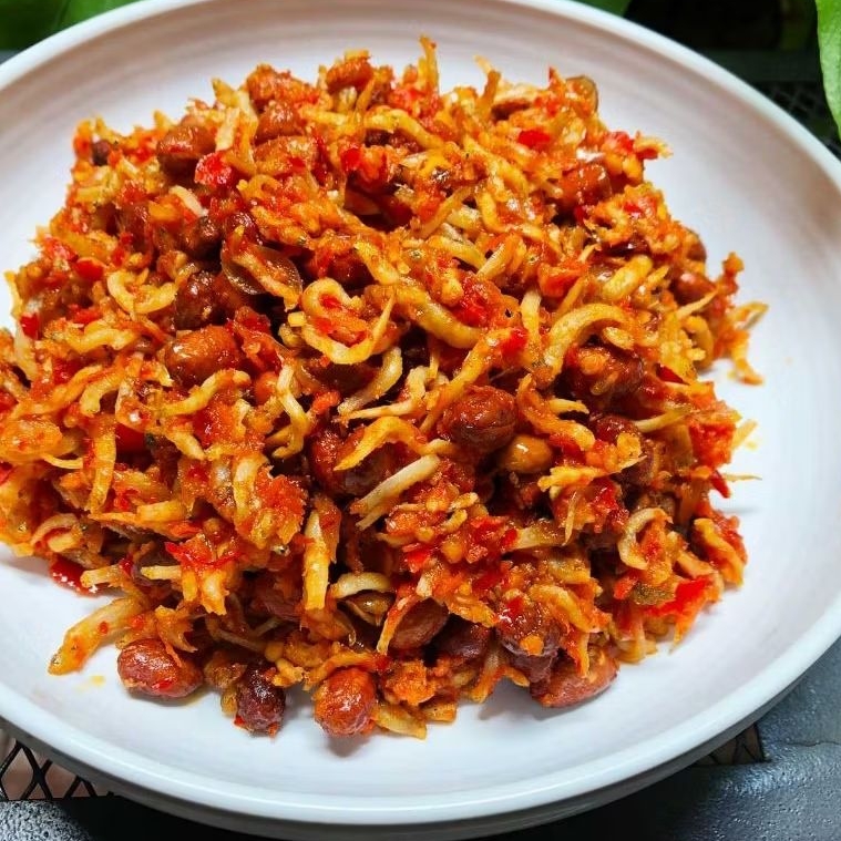 

SAMBAL KACANG TERI MEDAN 150 , 350 GRAM SEDAP LEZAT MASAKAN SIAP SAJI BALADO LOMBOK