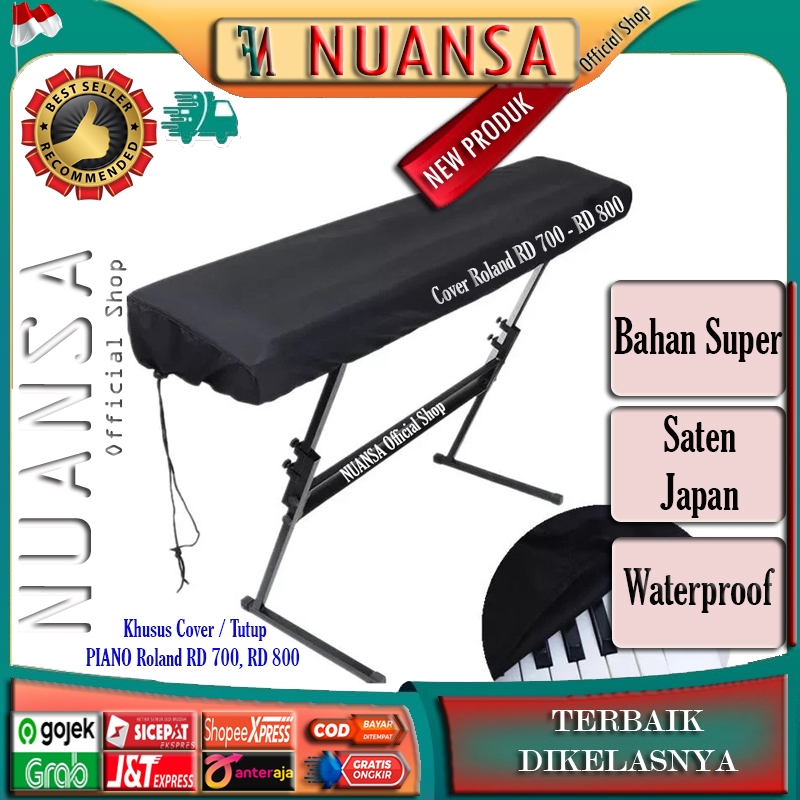 Cover Piano Roland RD 800 RD 700 Tutup Pelindung Piano Roland RD700 RD800 Waterproof Bahan Sate'n Ba