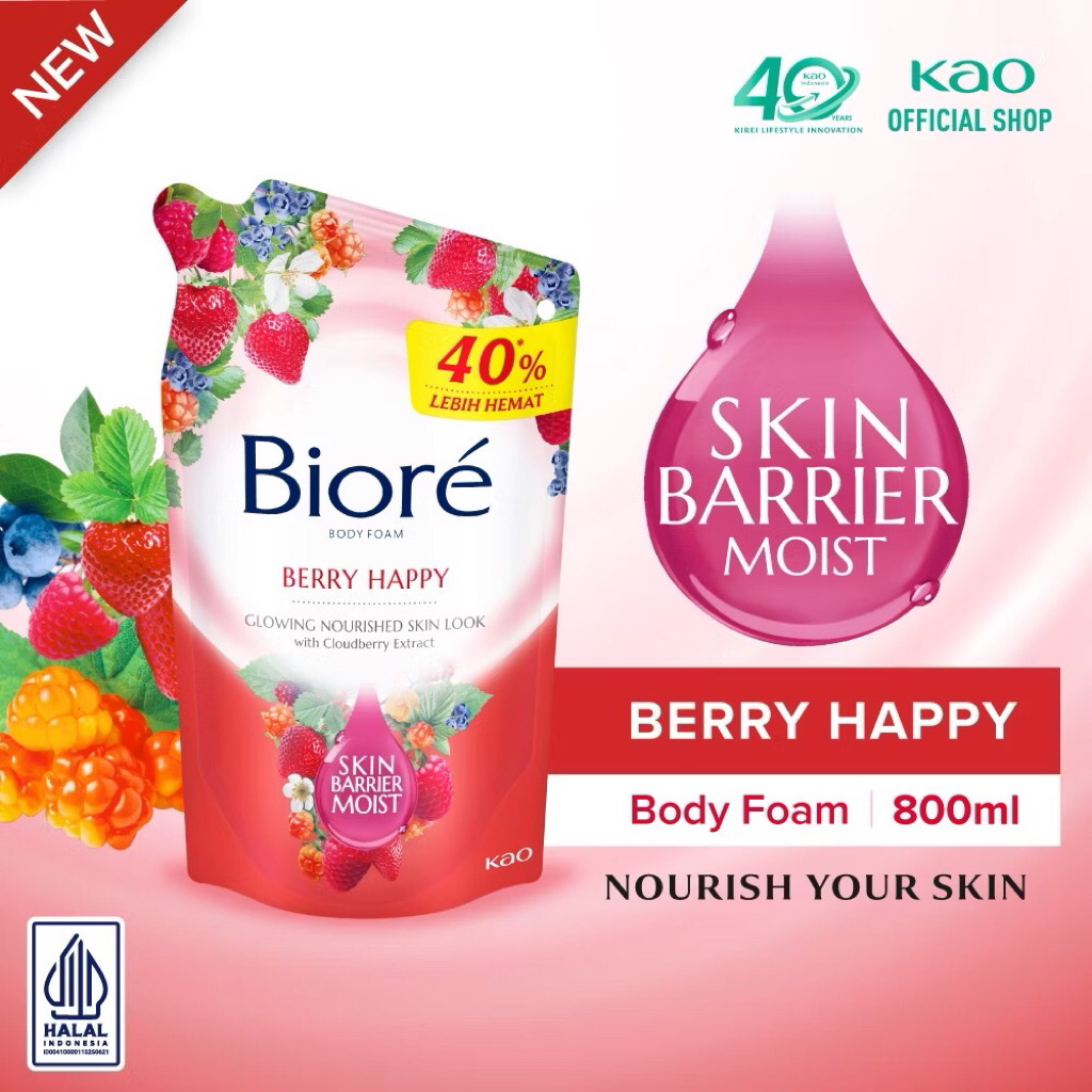 Biore Body Wash 800ml Refill