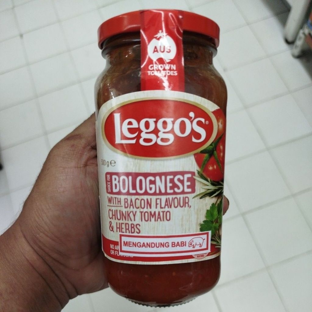 

LEGGO'S SAUCE BOLOGNESE BACON JAR 500GRM (MENGANDUNG B2)