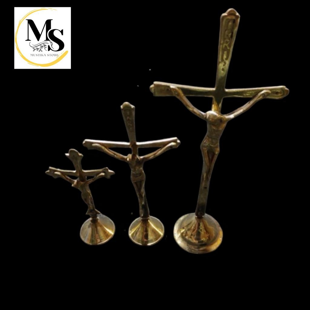 Promo Termurah Salib duduk Kuningan salib duduk kerohanian katolik