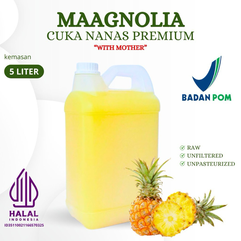 

Cuka Nanas 5 Liter Maagnolia Premium Halal BPOM