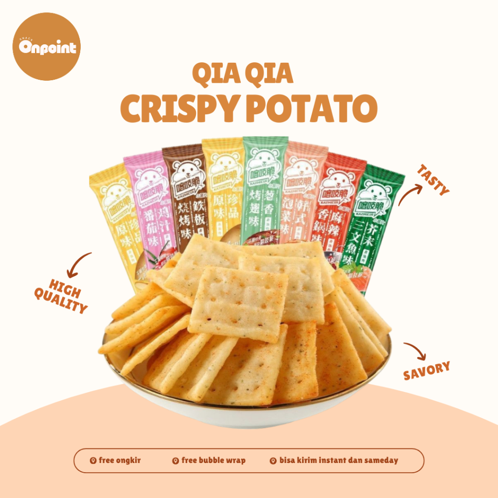 

Qia Qia Crispy Potato Snack | Biskuit Cemilan Kentang Aneka Rasa