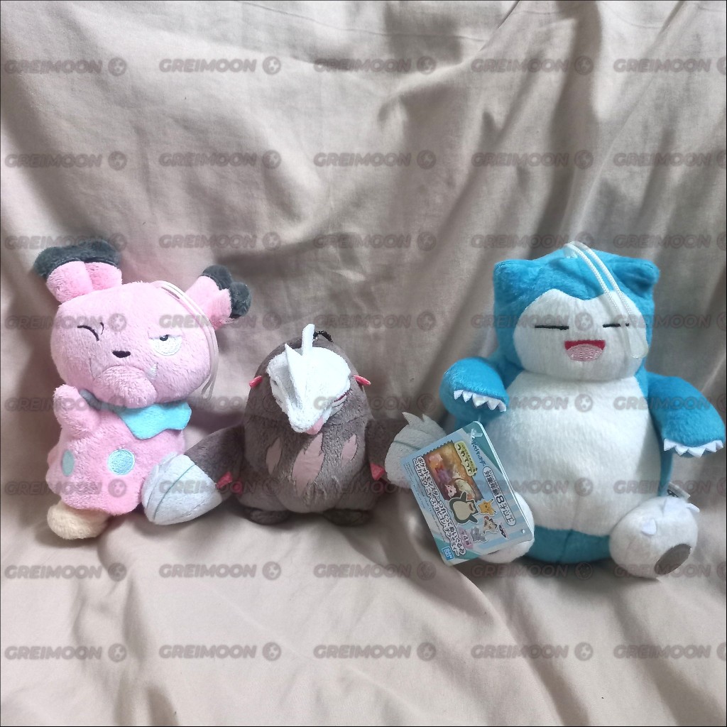 Gantungan Boneka Plush Pokemon Snorlax, Snubbul, Excadrill