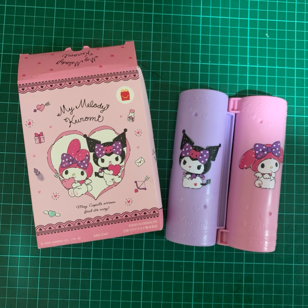 sanrio Mcdonald's stationery kuromi my melody happy meal toy set japan