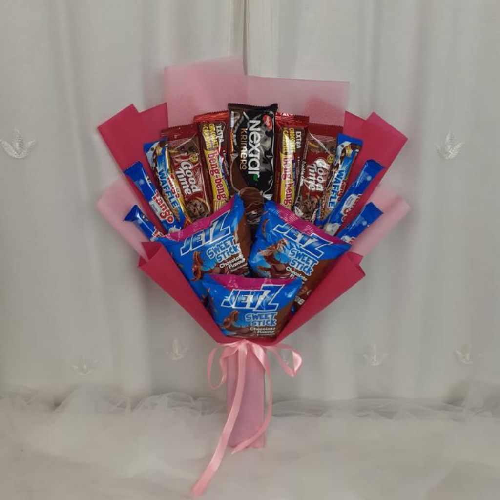 

Bouquet snack [ free kartu ucapan ]