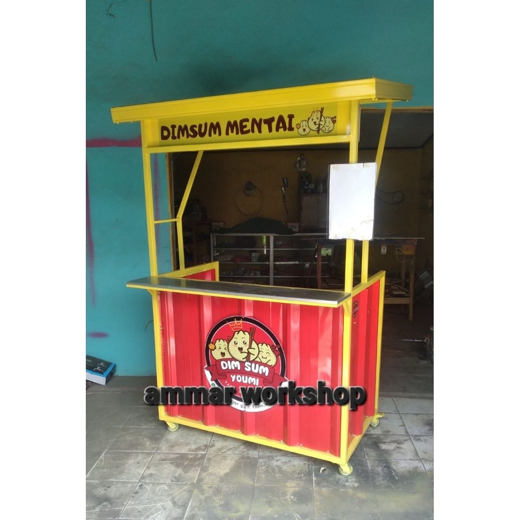 booth container minimalis