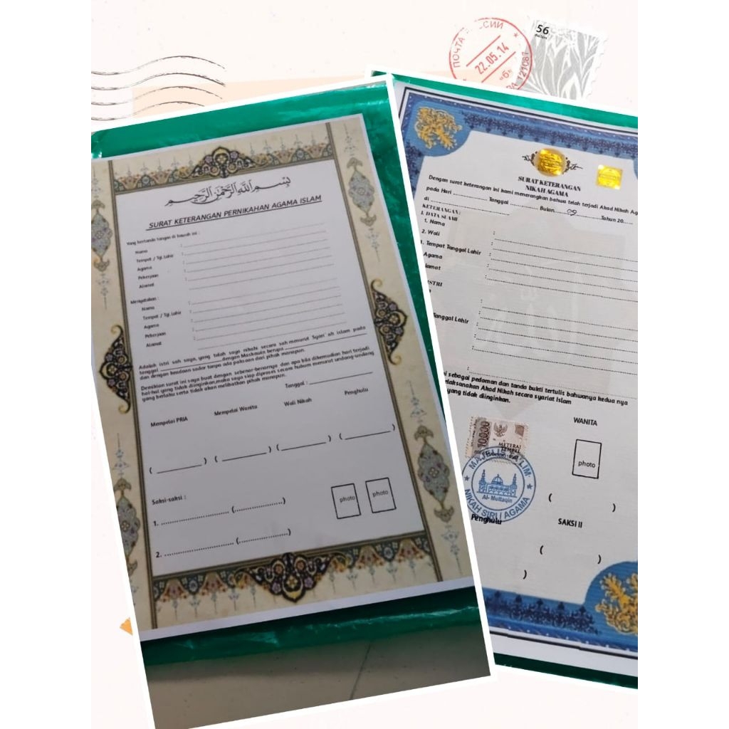 

kertas(sertifikat agamaIslam )