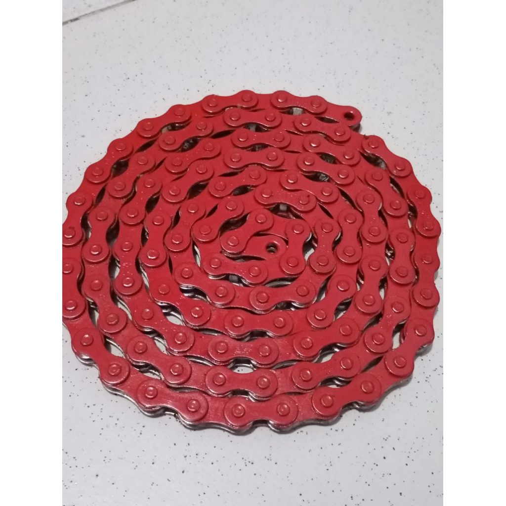rantai sepeda bmx fixie merk kmc warna merah