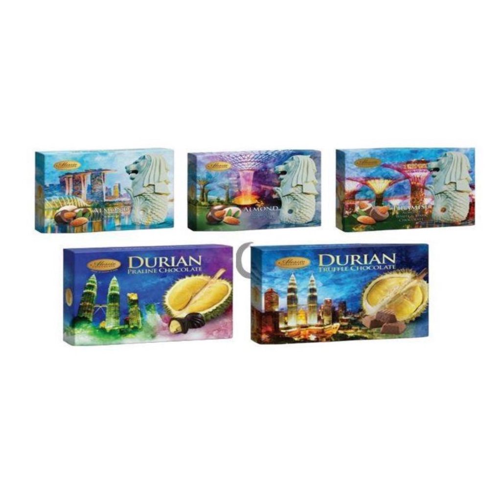 

Alessio Choco (Assorted Choco, Assorted Strawberry, Tiramisu Almond White & Choco, Durian Praline, Durian Truffle 150gr)