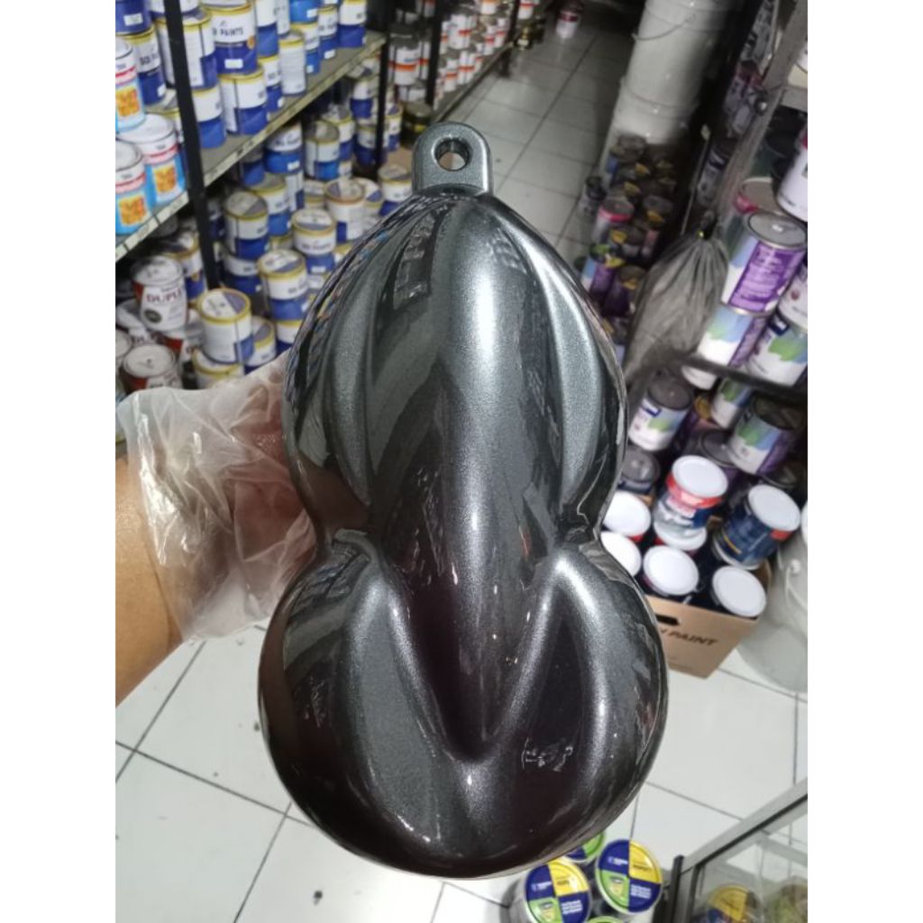 Cat motor abu abu Gunmetal / abu abu metalik / abu abu monyet / Cat custom cat automotive Pu 500ml