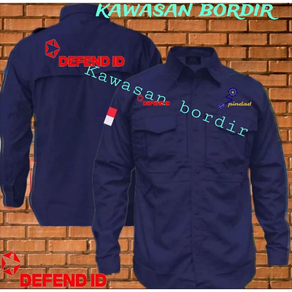 Premium kemeja tactical defend id Pindad kemeja Pindad seragam Pindad baju Pindad seragam defend id 