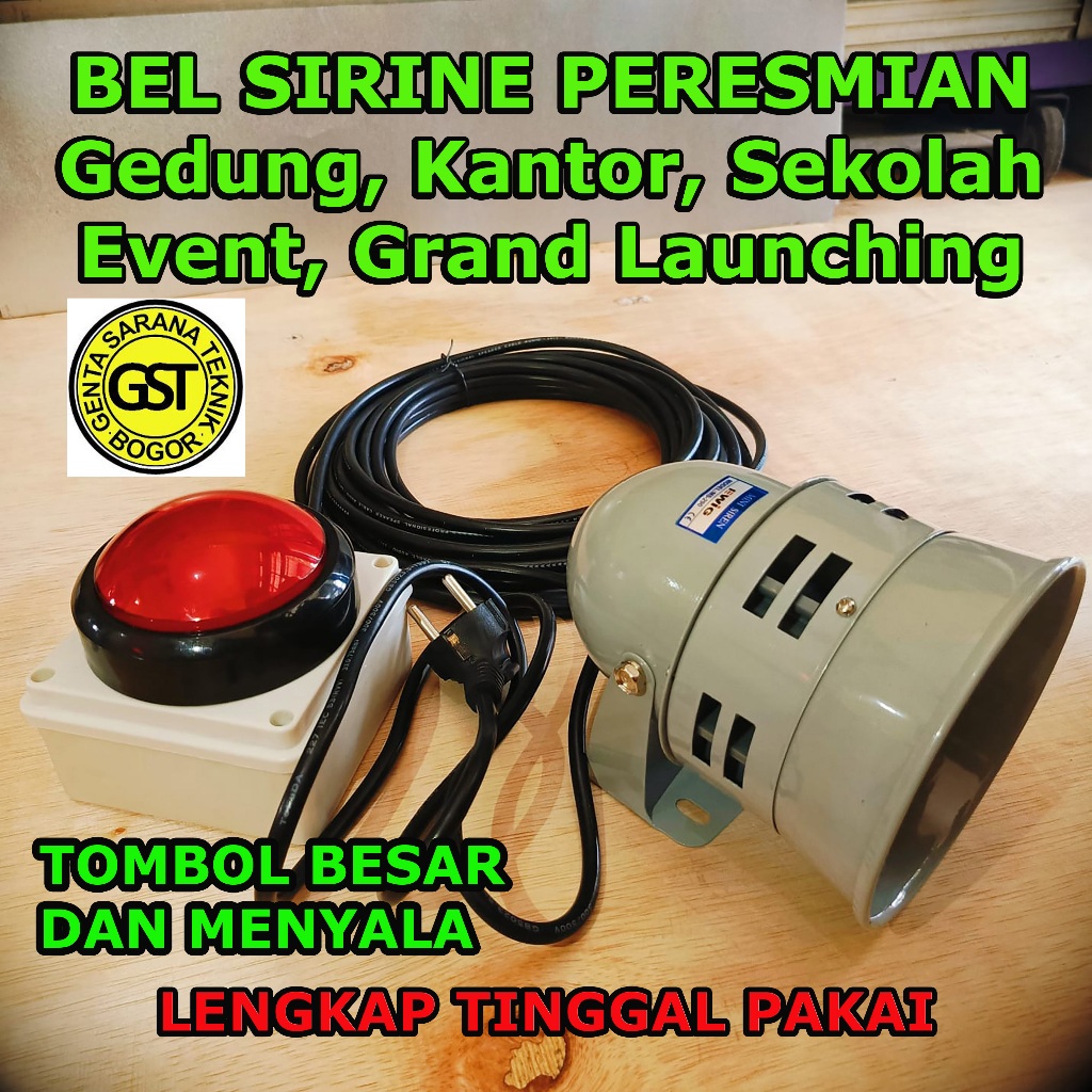 Bel Sirine Sirene Peresmian Gedung Kantor Sekolah Event Grand Launching Acara Ajaran Tahun Baru MPLS