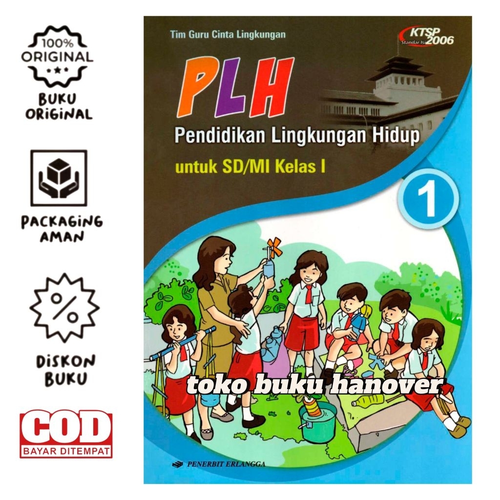 buku plh pendidikan lingkungan hidup sd/mi kelas 1 - Erlangga