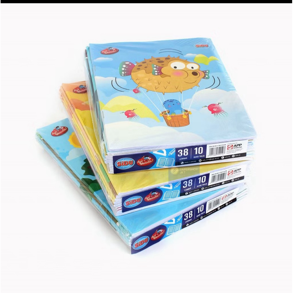 

Buku Tulis SIDU 38 Lembar / Buku Tulis Skola 38 Lembar 10 pcs/ Buku Tulis Murah