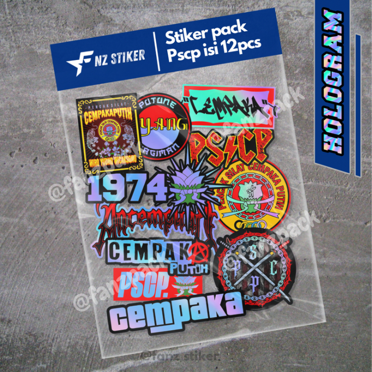 

STIKER HOLOGRAM PSCP ISI 12pcs - ANTI AIR, STIKER PERGURUAN | STIKER SILAT, HELM, LAPTOP, CASE HP VOL 22 HLG