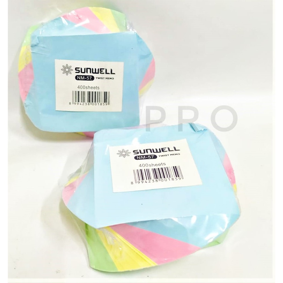 

MEMO CATATAN KERTAS CATATAN NOTES MEMO WARNA PASTEL 400 LEMBAR 10 X 10 CM / MEMODEX