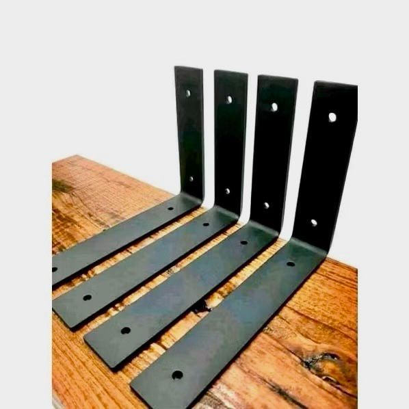 Siku Besi Penyangga Hiasan Rak Dinding Plat Strip Tebal 3,3mm - Rak Dinding L Besi Siku Serbaguna