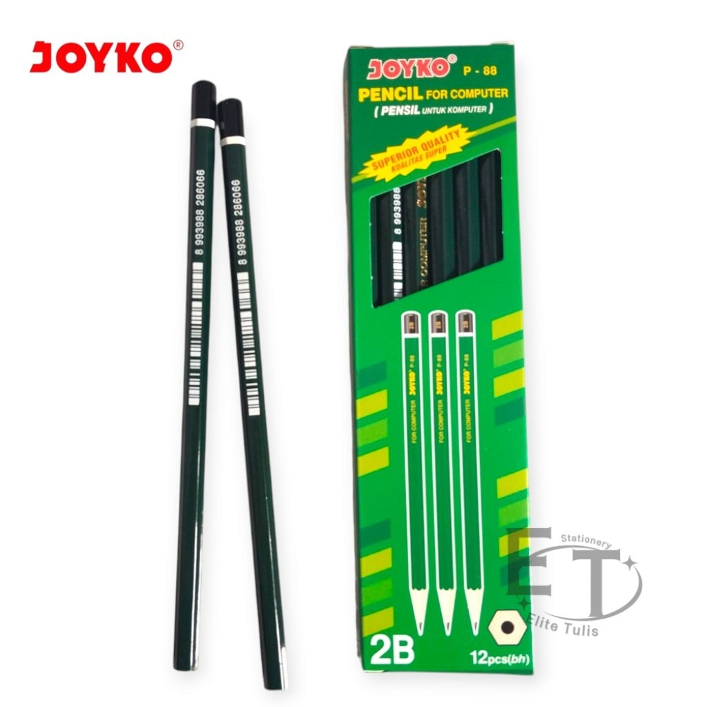 

SELUSIN (12 PCS) Pensil 2B Joyko P-88 / PENSIL 2B JOYKO P-88