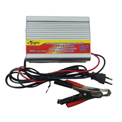 Charger Aki 12v 10a Mega Battery Charger Cas ACCU Motor Mobil MG-1210A