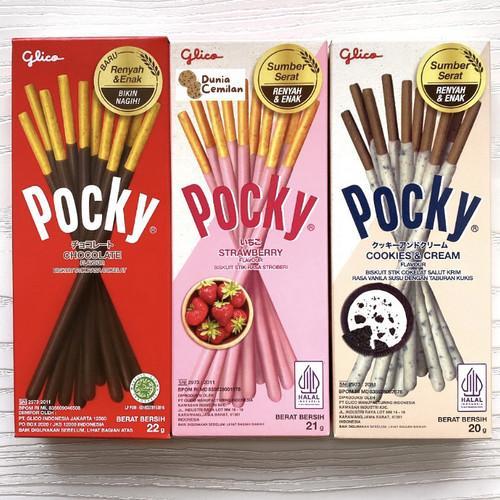 

Pocky Mini 1 Pack – Snack Stik Mini Rasa Coklat, Stroberi & Cookies Cream Isi Sachet