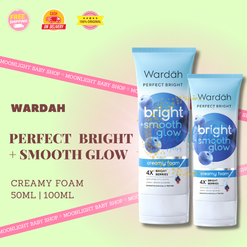 Wardah Perfect Bright Creamy Foam Brightening+Smoothing | Sabun Cuci Muka Wardah