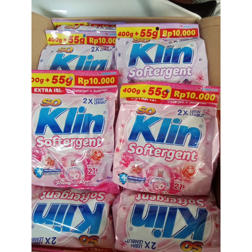 SOKLIN SOFTERGENT SABUN CUCI BAJU 10ribuan