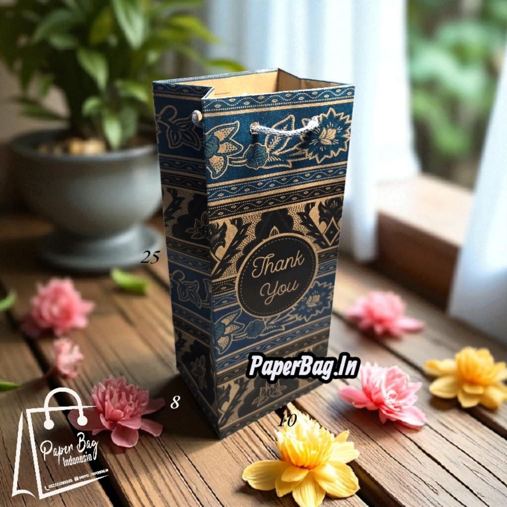 

Paper Bag Botol (10x8x25) Tebal Kualitas no 1