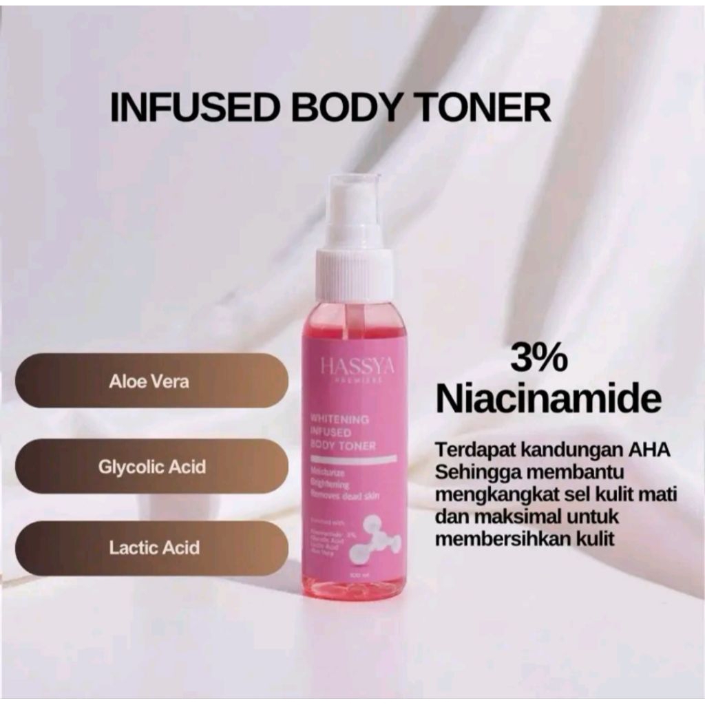 HASSYA BODYSKIN INFUSED TONER | TONER BADAN HASSYA
