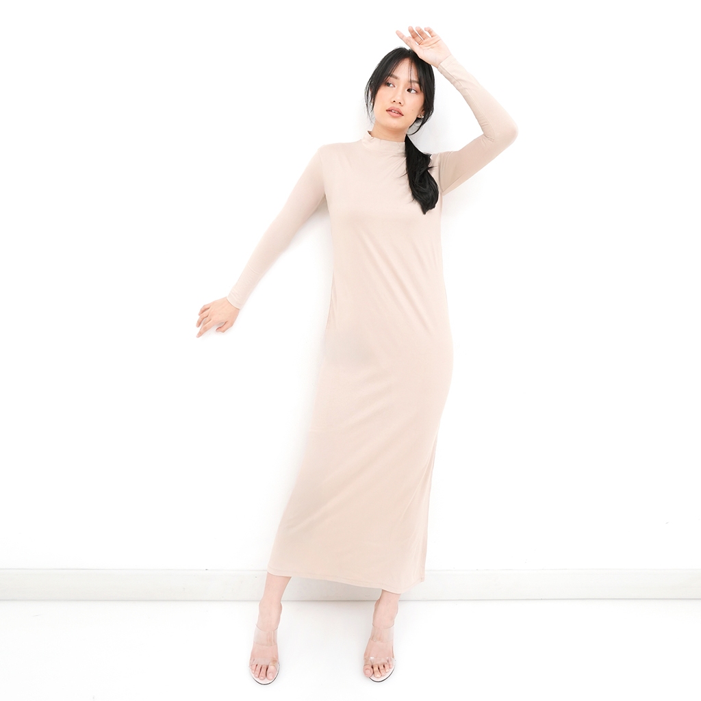 Manset Gamis Polos Kaos Lengan Panjang Standard & Jumbo / Dalaman Gamis Kaos Rayon Premium / Baju Ga