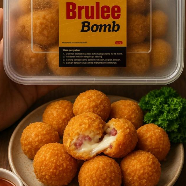

Nomnomm Brulle Boms Isi 12 / Brule Bomb Mozarella / Brulee Bomb