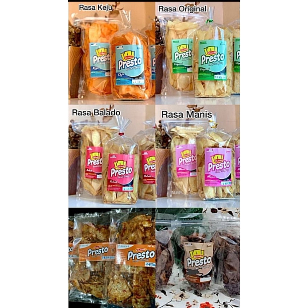 

Keripik Singkong Presto Cutella 250 gram