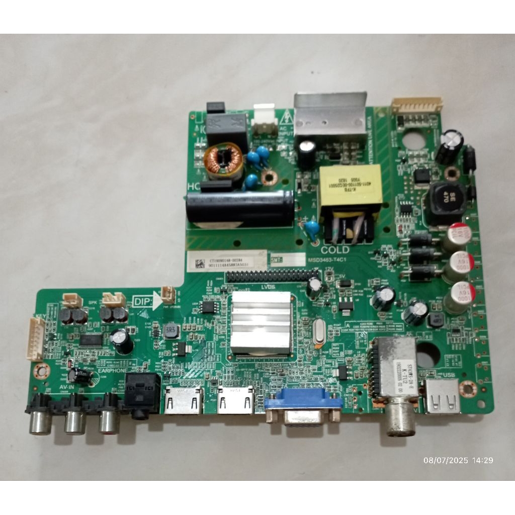 MB MOBO MAINBOARD MODULE MESIN TV PHILIPS 39PHT4003/60(MB PS39)
