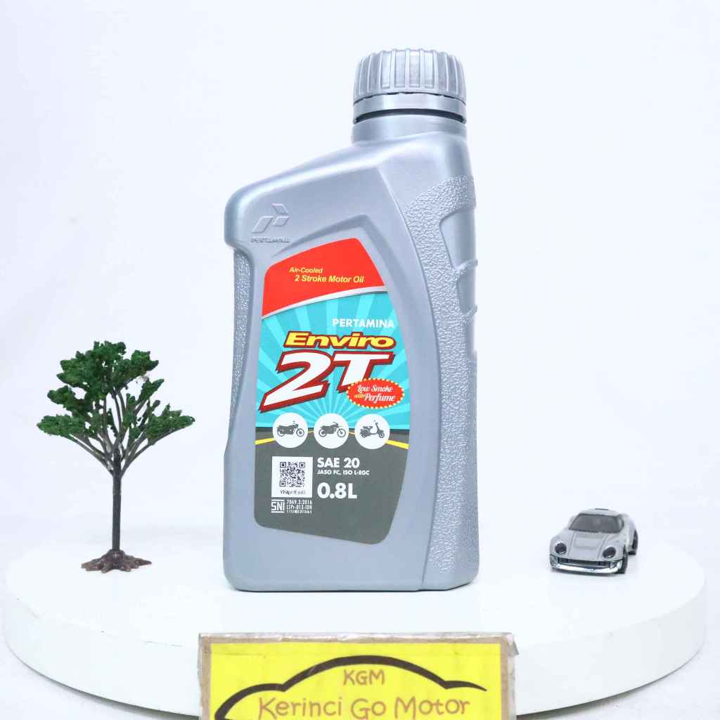 Pertamina Enviro 2T SAE 20 800ml Jaso FC ISO L-EGC Oli Samping Pelumas Campur 2 Tak Low Smoke With P