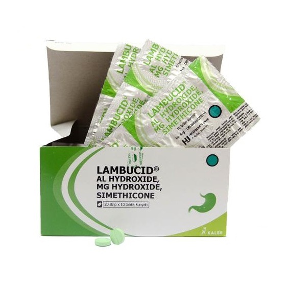 Lambucid tablet obat maag 1 strip