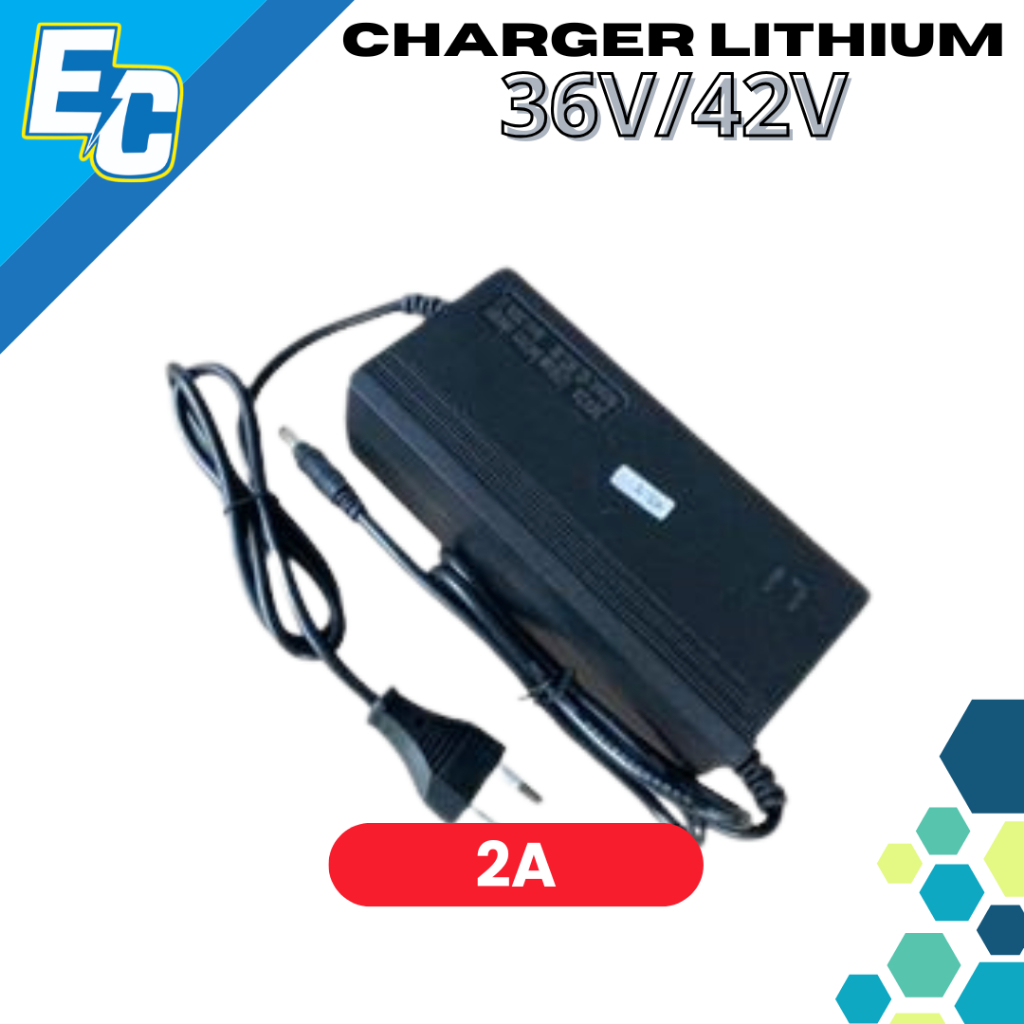 Charger Sepeda Skuter listrik 36V Lithium 42V 2A