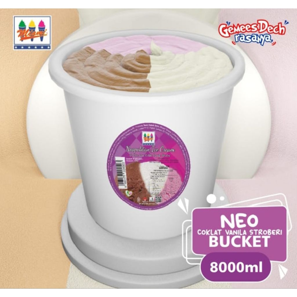 

MIAMI ES KRIM NEAPOLITAN 8 LITER