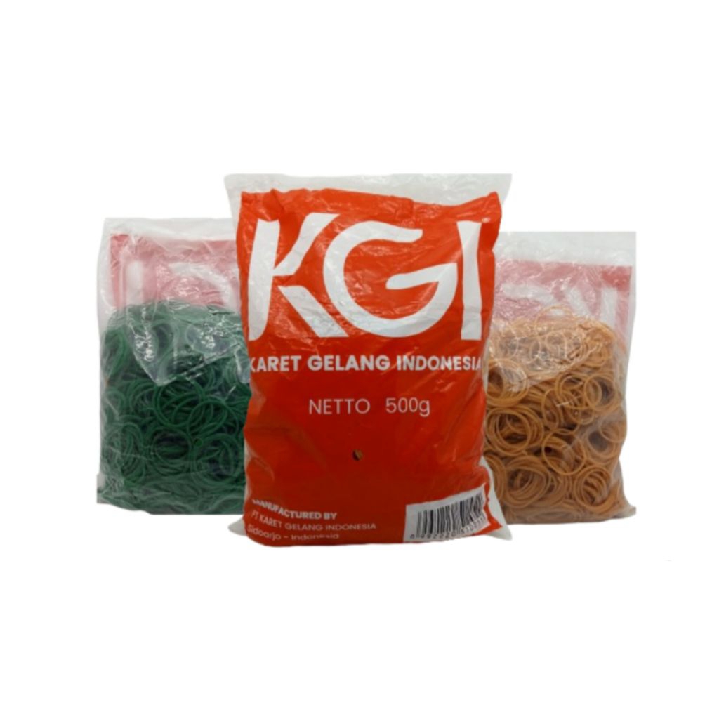 

Karet Gelang KGI 500 gram Kuning & Hijau