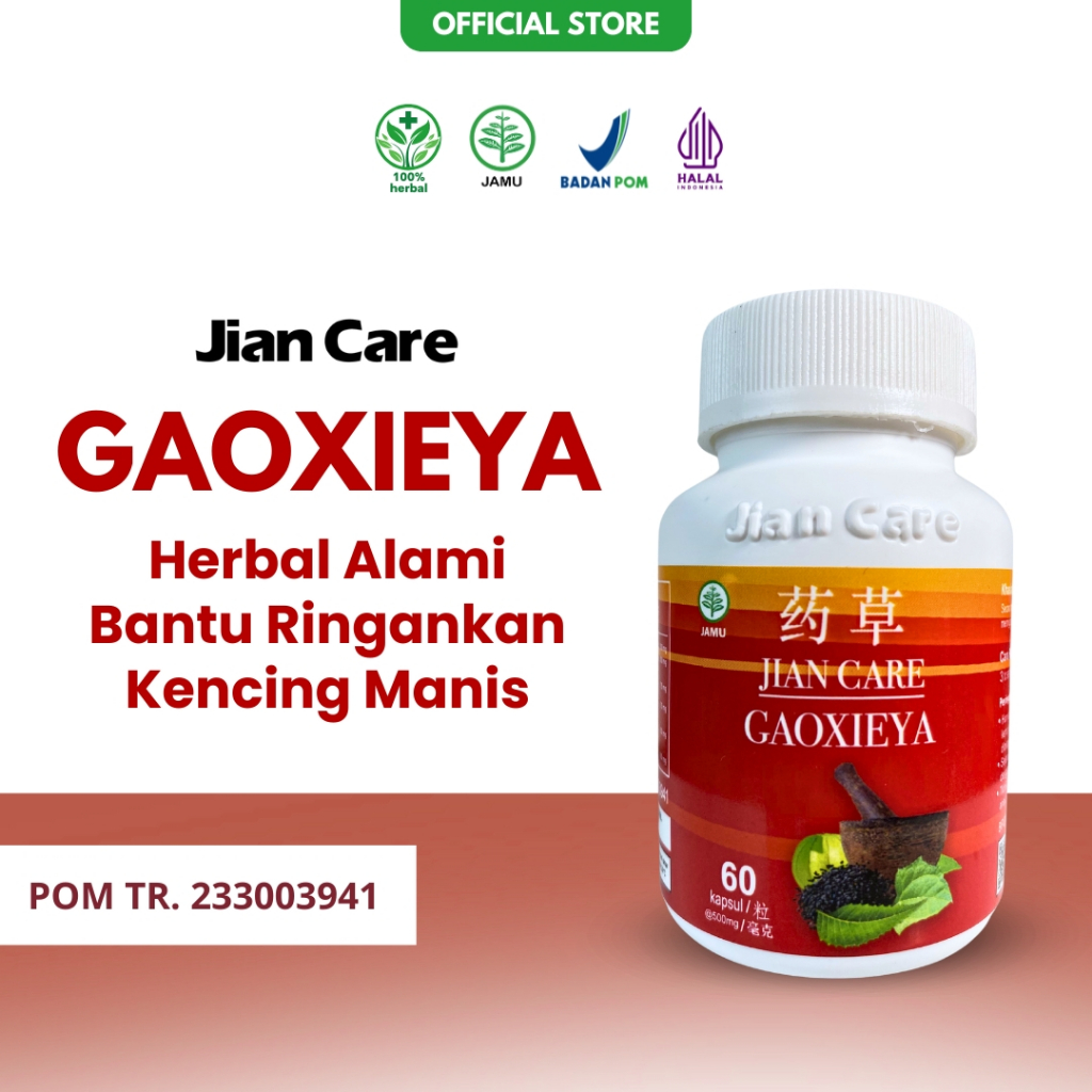 Jian Care Gaoxieya – Herbal Alami Bantu Ringankan Kencing Manis Original BPOM